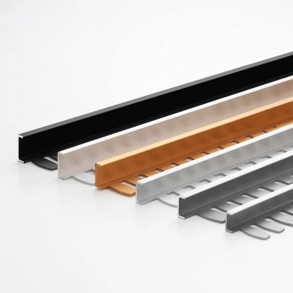 Flexible Metal L-Profile Edge Trim, Multi-Color Pack
