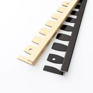 Flexible Tile Trim with Rounded Top and Spade Tabs