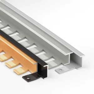 Formable T-Profile Edge Trim with Slotted Flange