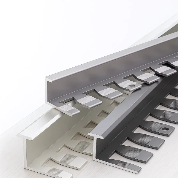 Formable T-Profile Edge Trim with Slotted Flange