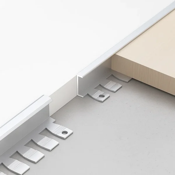 Formable T-Profile Edge Trim with Slotted Flange