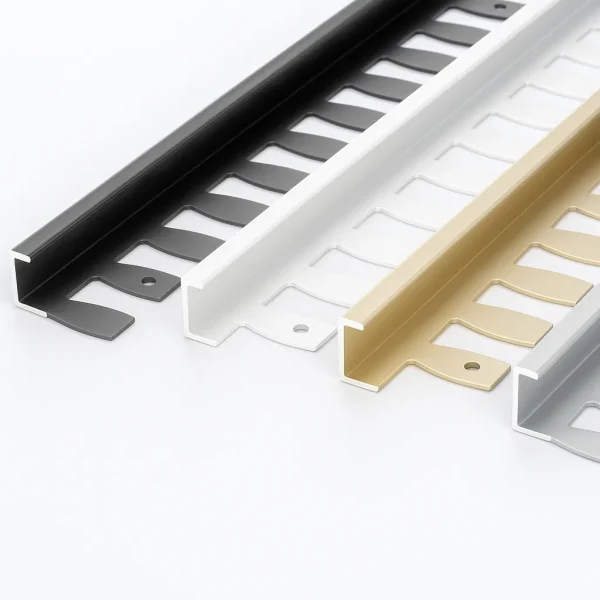 L-Shaped Formable Tile Trim in Matte Color Palette