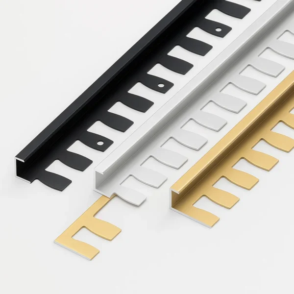 L-Shaped Formable Tile Trim in Matte Color Palette
