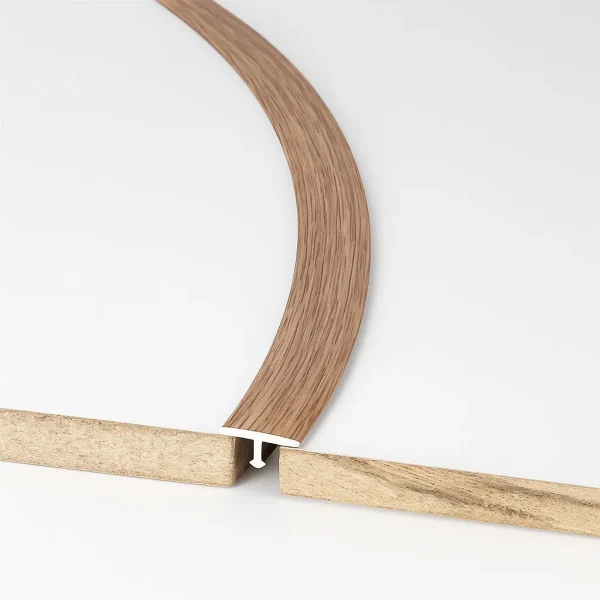 Quadrant Flexible Edge Trim in Satin Gold Finish