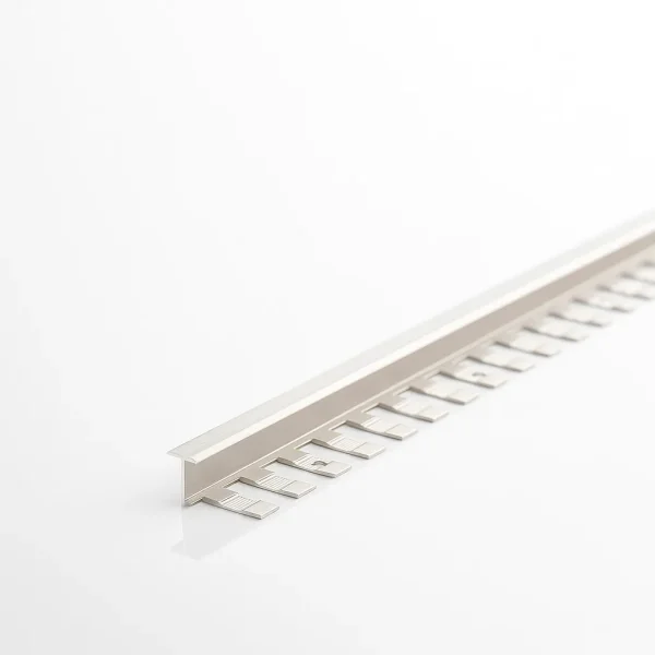 T-Profile Flexible Edge Trim with Ribbed Anchor Tabs