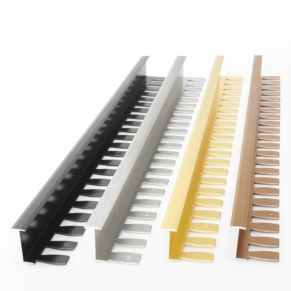 T-Profile Flexible Edging Trim with Notched Flange