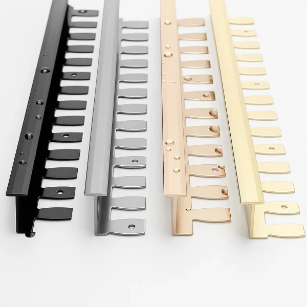 T-Profile Flexible Edging Trim with Notched Flange