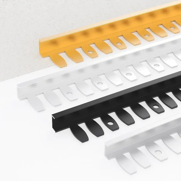 T-Shape Flexible Metal Edging with Uniform Tabs