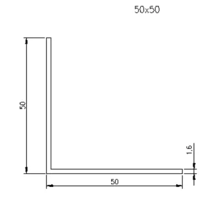 50x50mm Max-Coverage Shower Waterstop Angle