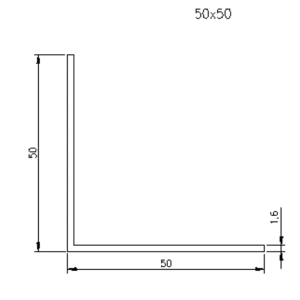 50x50mm Max-Coverage Shower Waterstop Angle