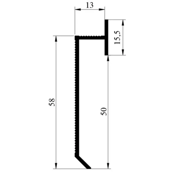 58mm Shadow Gap LED Lighting Profile