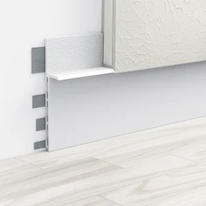 80mm Shadow Gap Skirting with Anchoring Fins