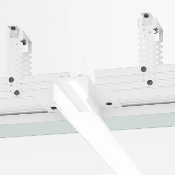 Recessed Channel for Ceiling Shadow Gap Lighting