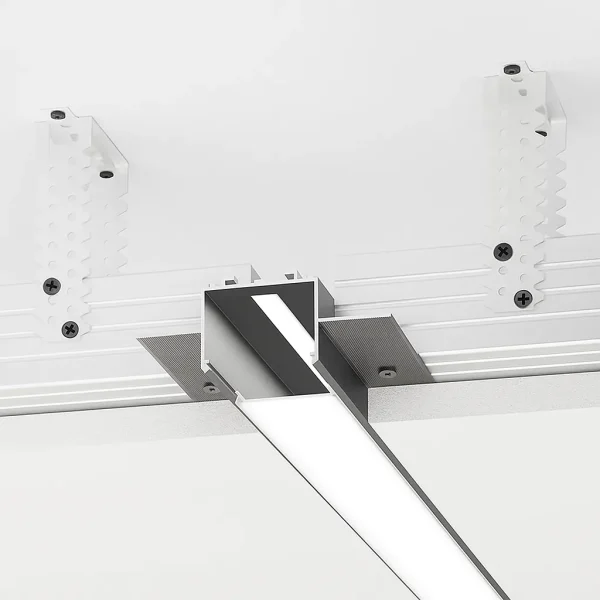 Recessed Channel for Ceiling Shadow Gap Lighting