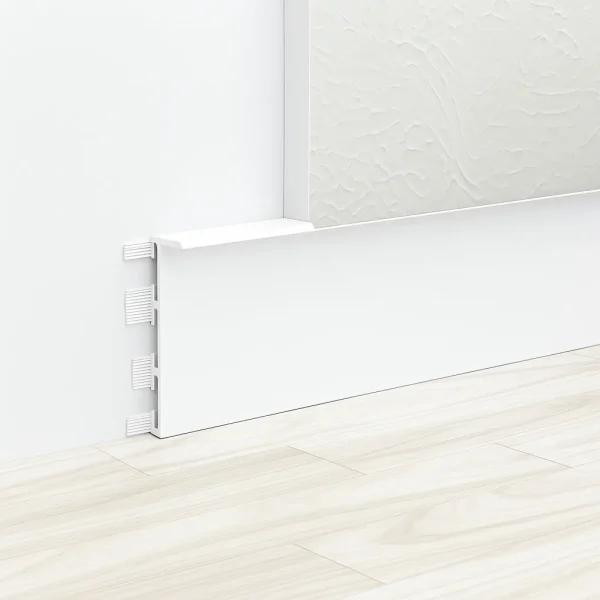 Recessed Shadow Gap Skirting Detail with Grip-Lock