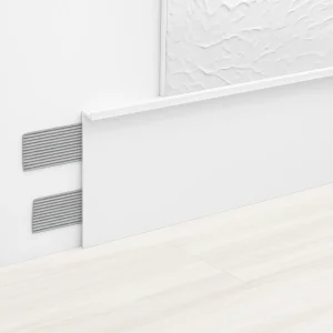 White Flush Shadow Gap Skirting Profile System
